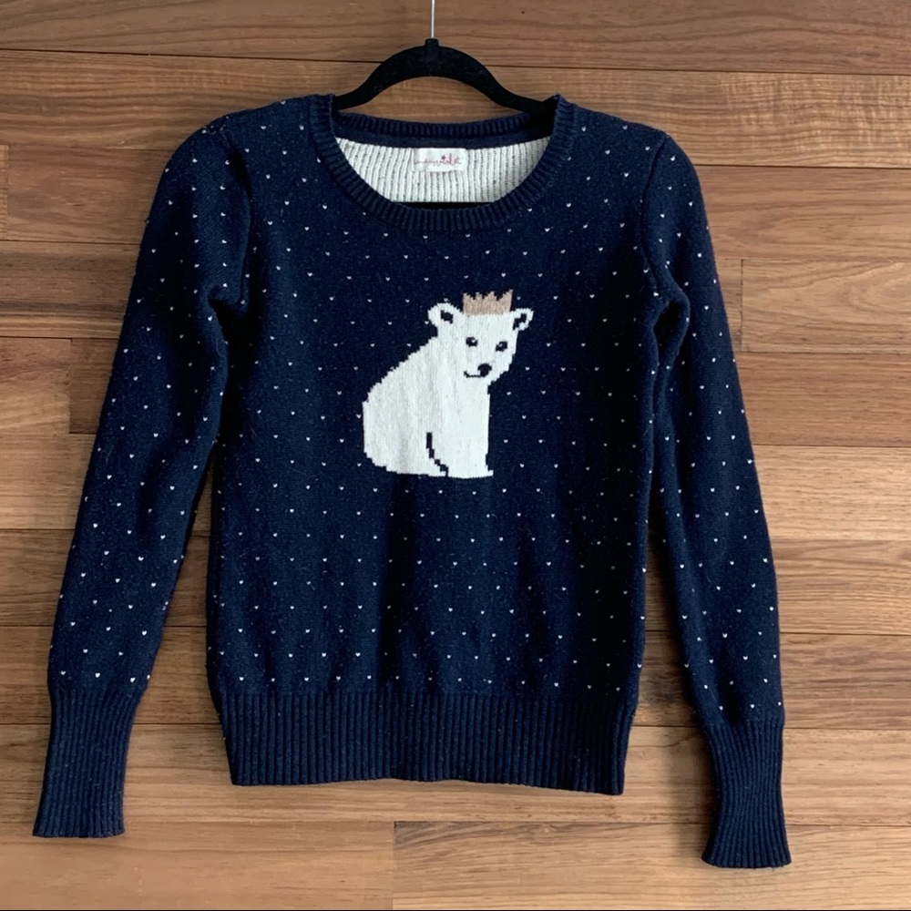 Shrinking Violet Polar Bear Sweater